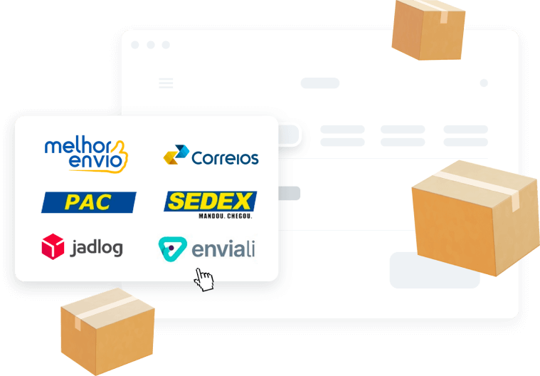 Configuração de frete